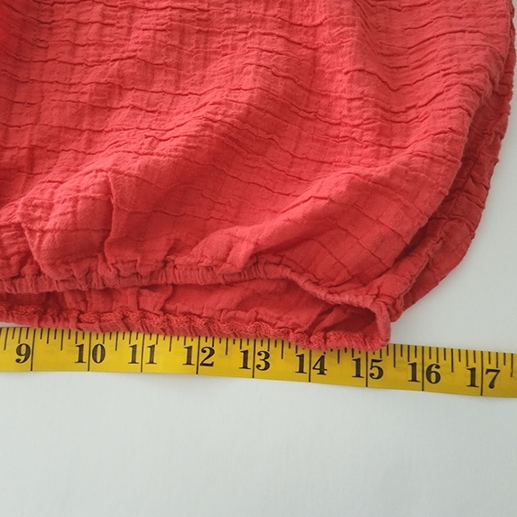 Max Studio size S pink red dressy top lace bell bottom - Picture 6 of 8